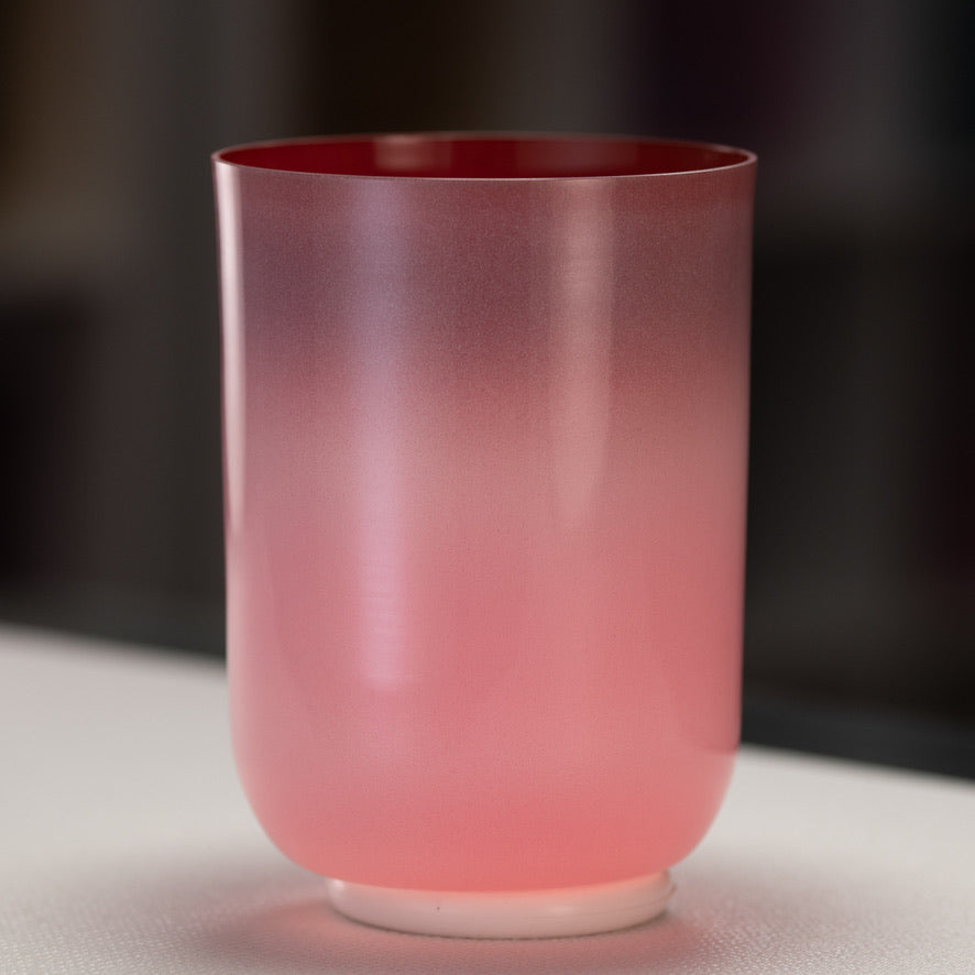 6.5" E-22 Majestic Mauve Crystal Singing Bowl, Tall