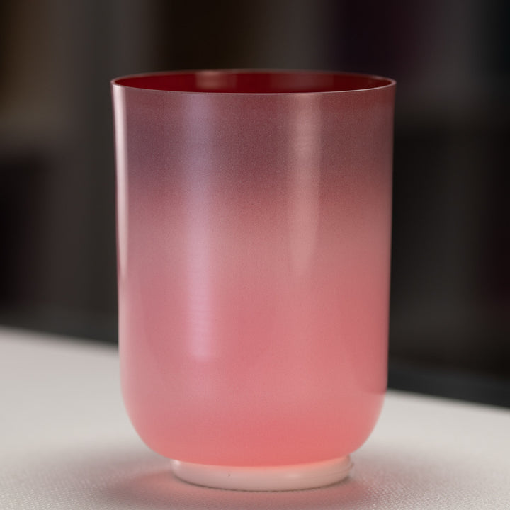 6.5" E-22 Majestic Mauve Crystal Singing Bowl, Tall