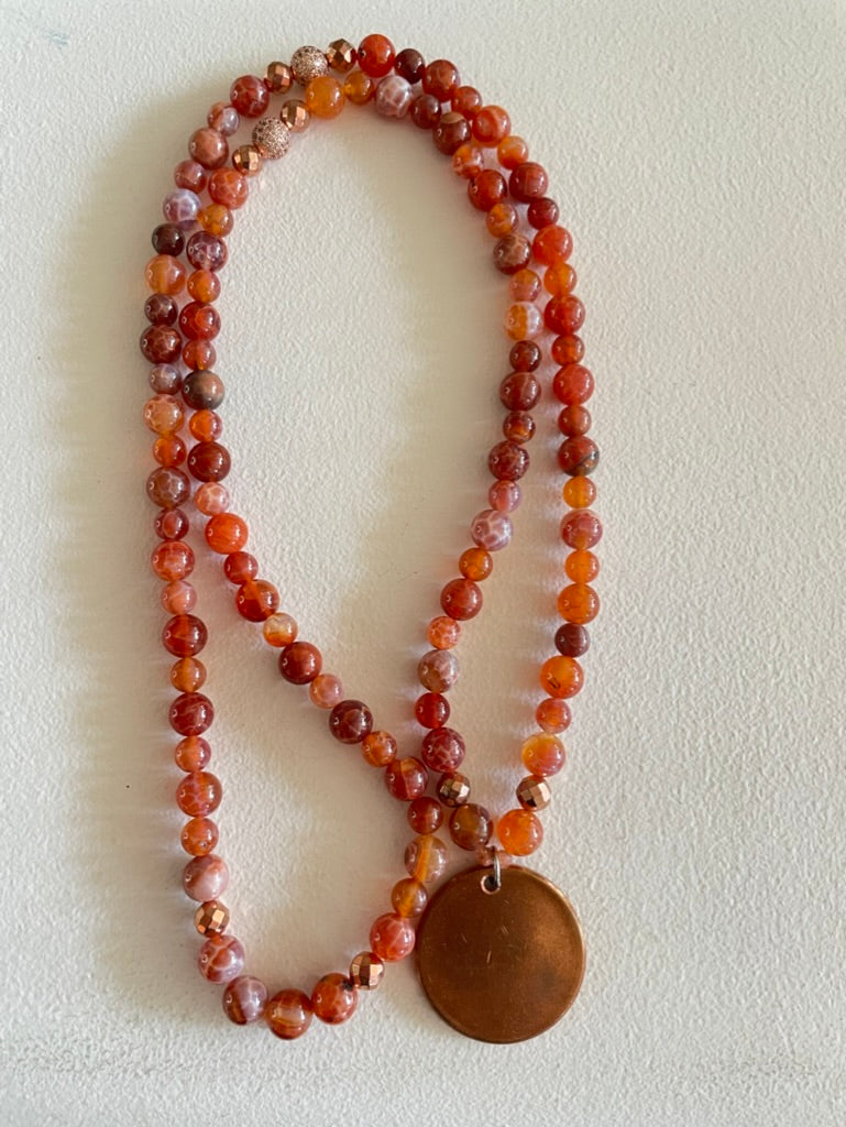 Fire Quartz Mala