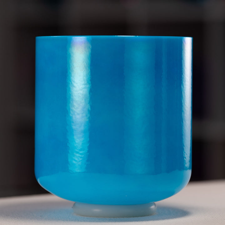 8" D#-4 Serenity Sky Crystal Singing Bowl, Perfect Pitch