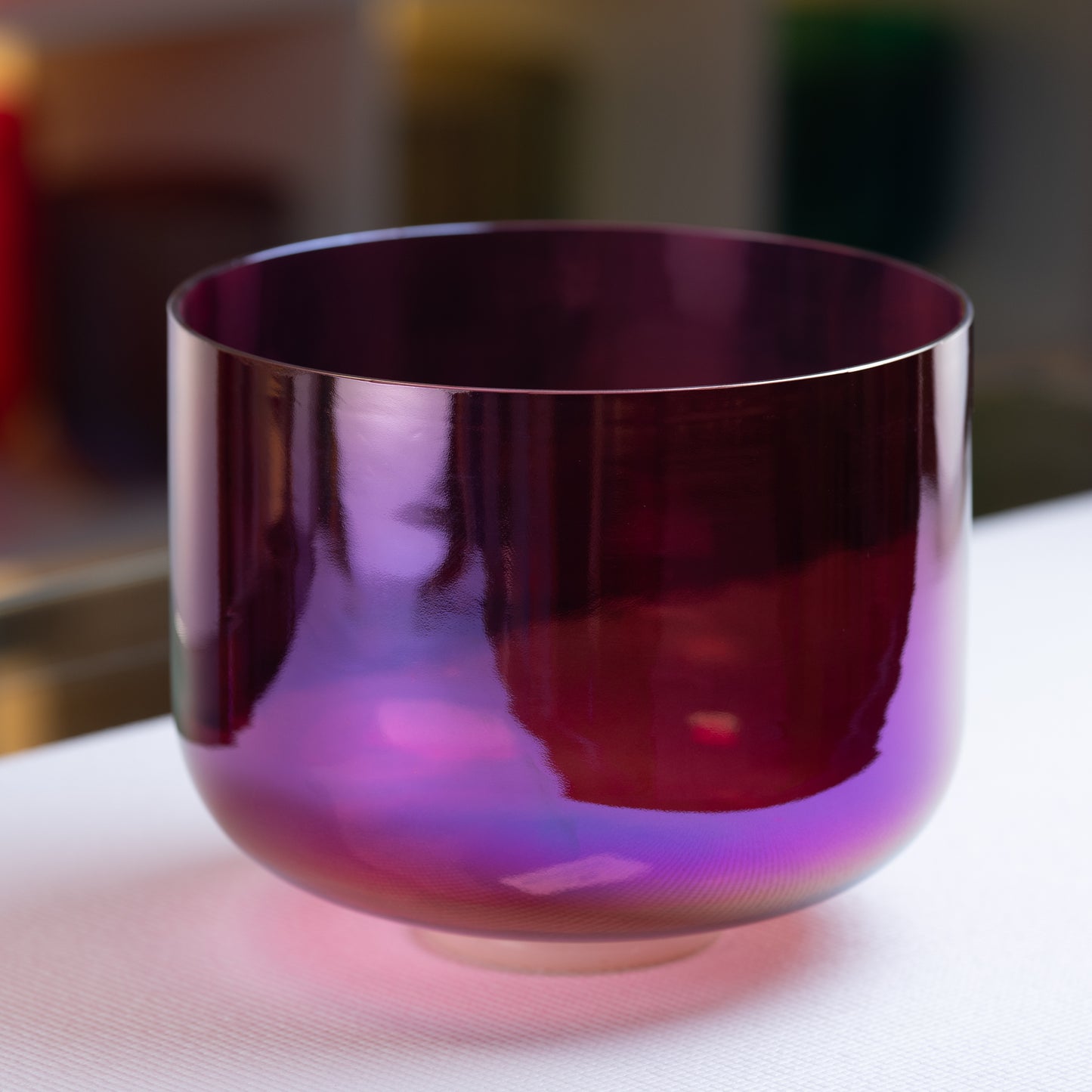 11" G+8 Plum Passion Crystal Singing Bowl