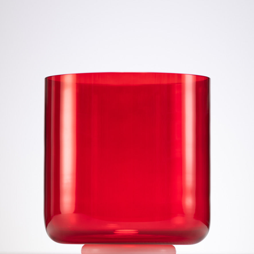 7.5" B+15 Ruby Ray Crystal Singing Bowl