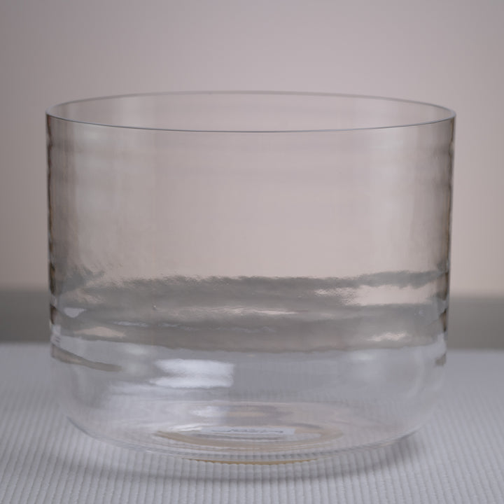 9.25" E+28 Clear Quartz Crystal Singing Bowl, Sacred Singing Bowls