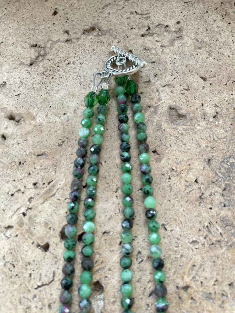 Ruby Zoisite necklace