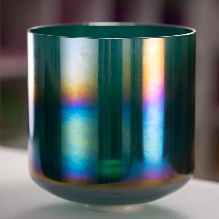 Dark Green Crystal Singing Bowl from Bowls of Sound