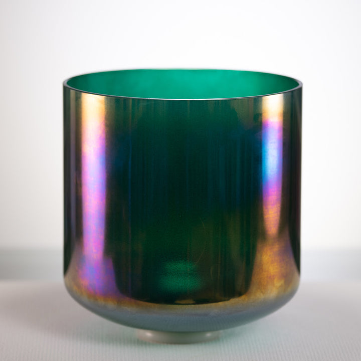Dark Green Crystal Singing Bowl from Bowls of Sound for Heart Chakra