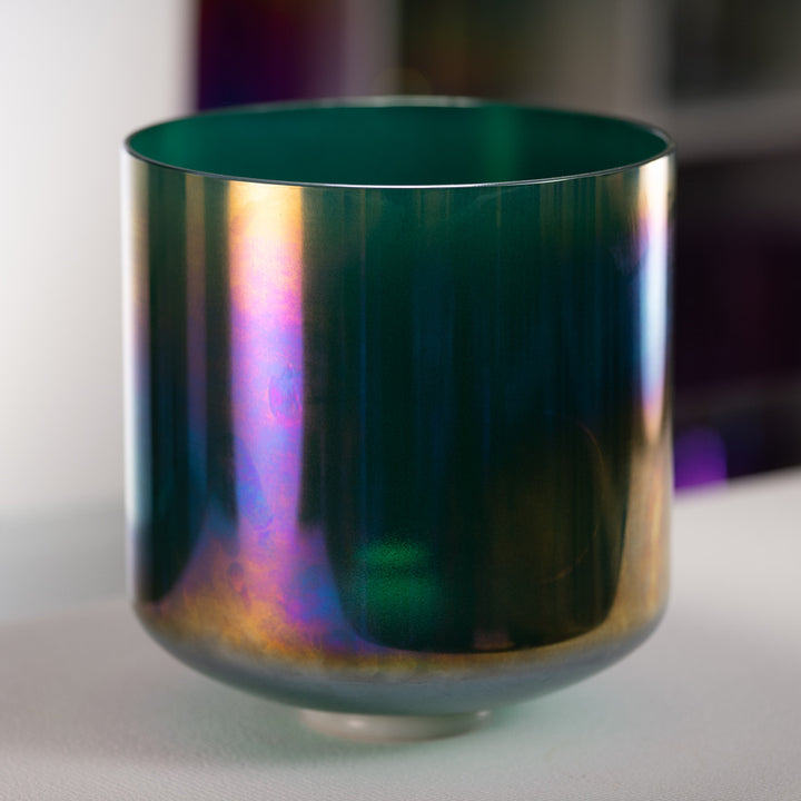 Dark Green Crystal Singing Bowl from Bowls of Sound