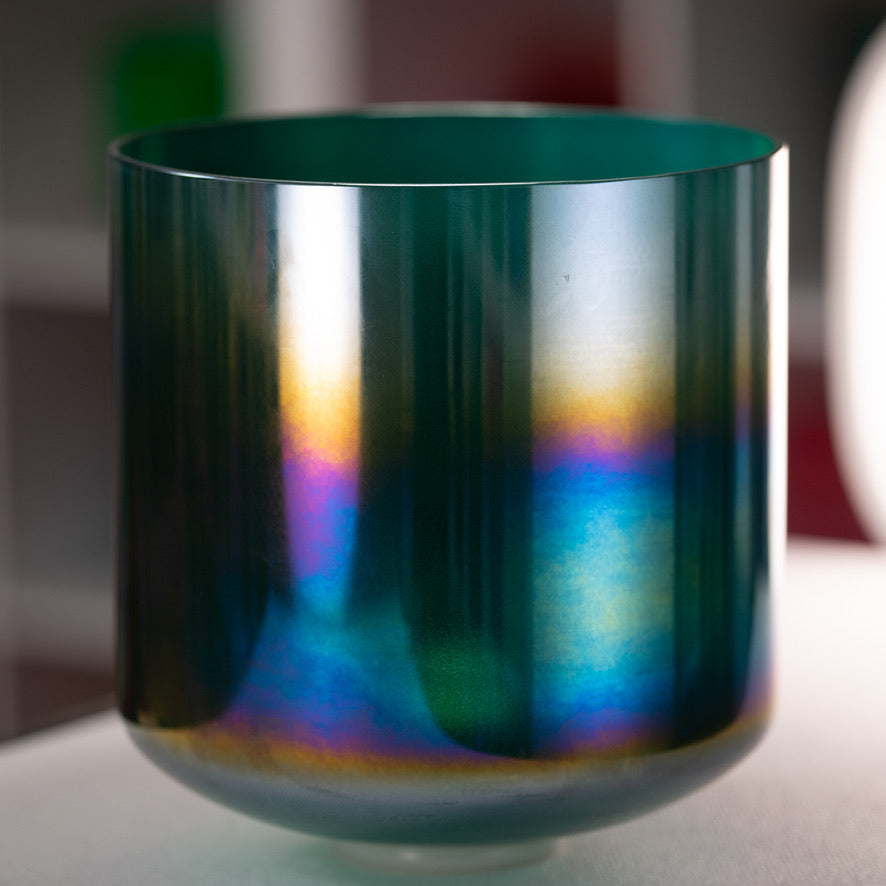 Dark Green Crystal Singing Bowl from Bowls of Sound