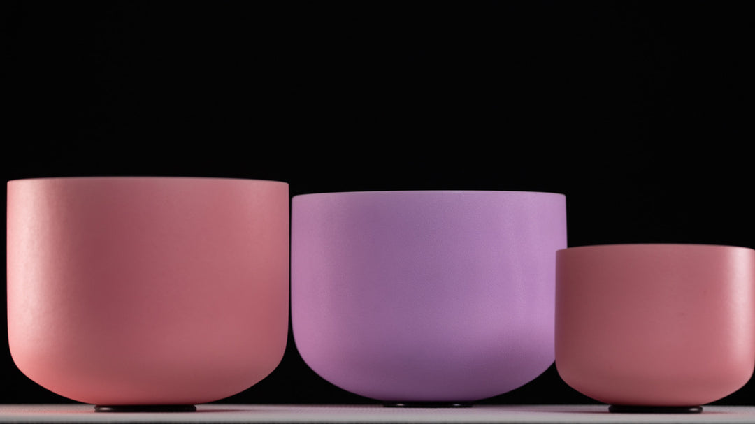 Pastel Crystal Singing Bowls