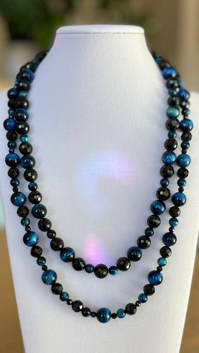 Gemstone necklace made by Tara Kaur