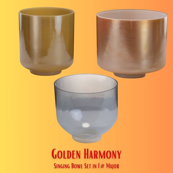 Golden Harmony Singing Bowl set  from Bowls of Sound