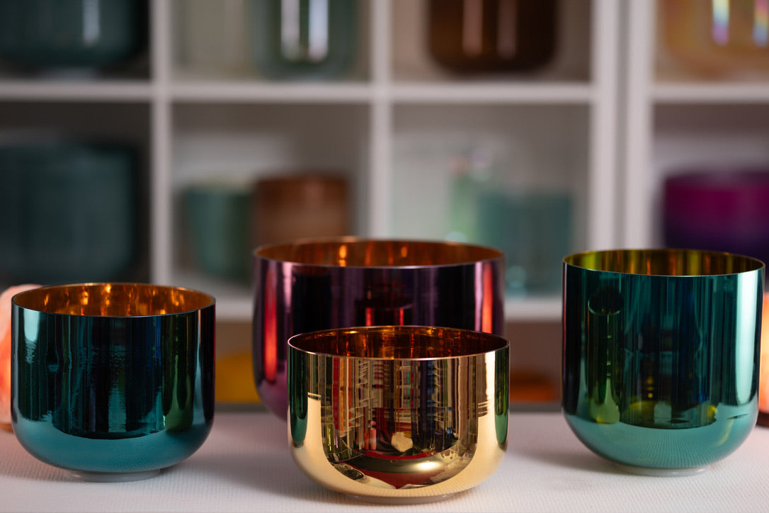 Golden Light of Love Singing Bowl Set from Bowls of Sound