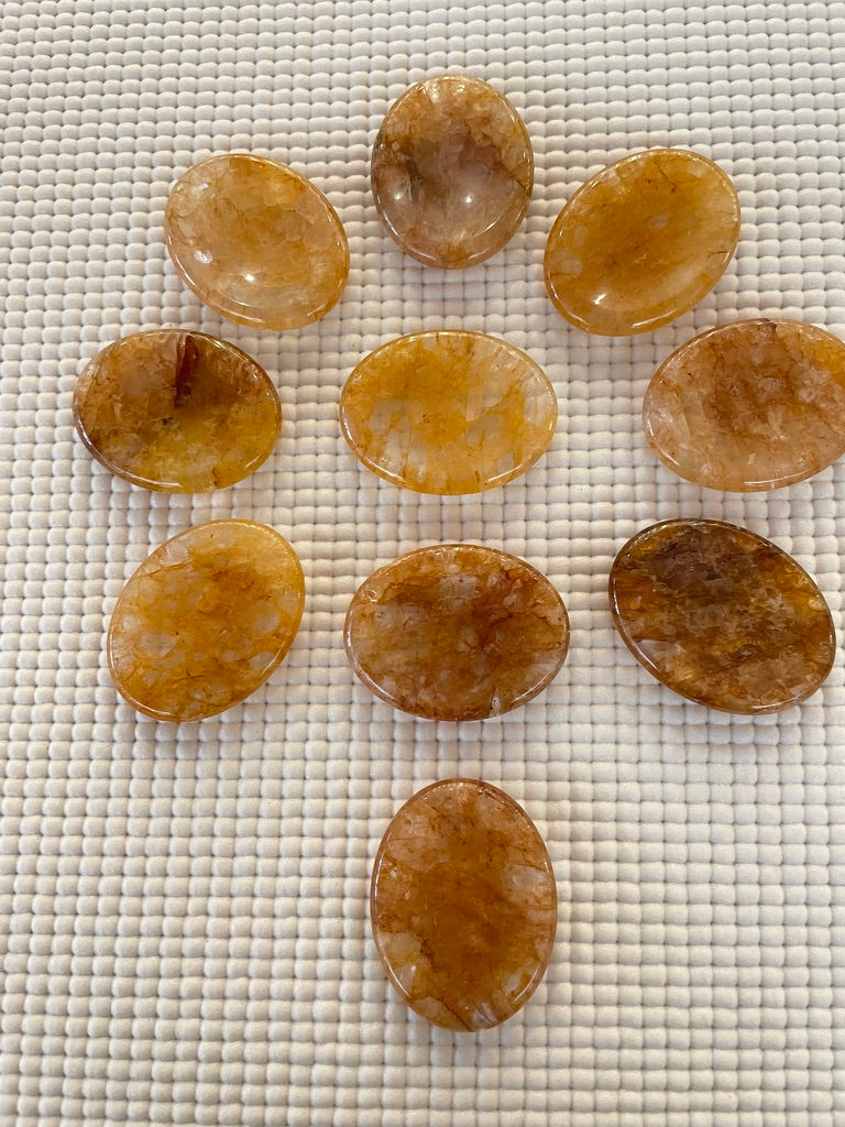 Hematoid Quartz Worry Stone 2