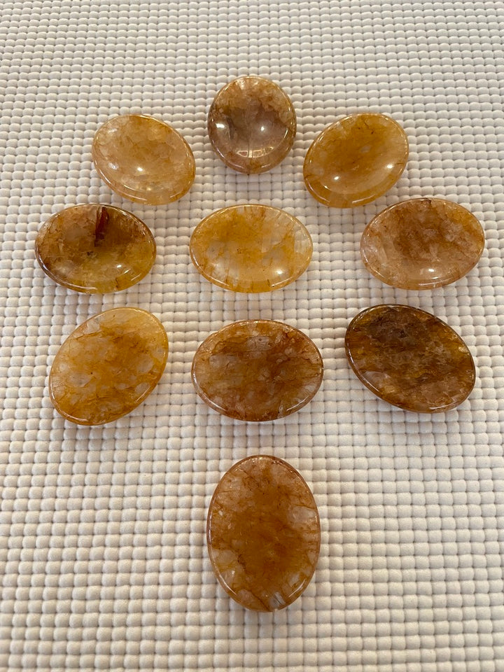 Hematoid Quartz Worry Stone 3