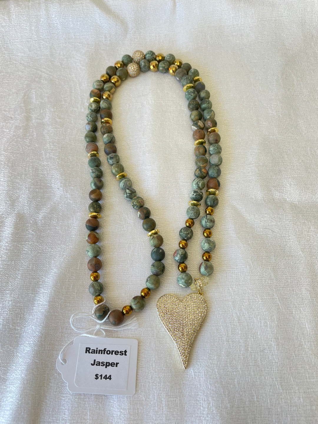 Rainforest Jasper Mala