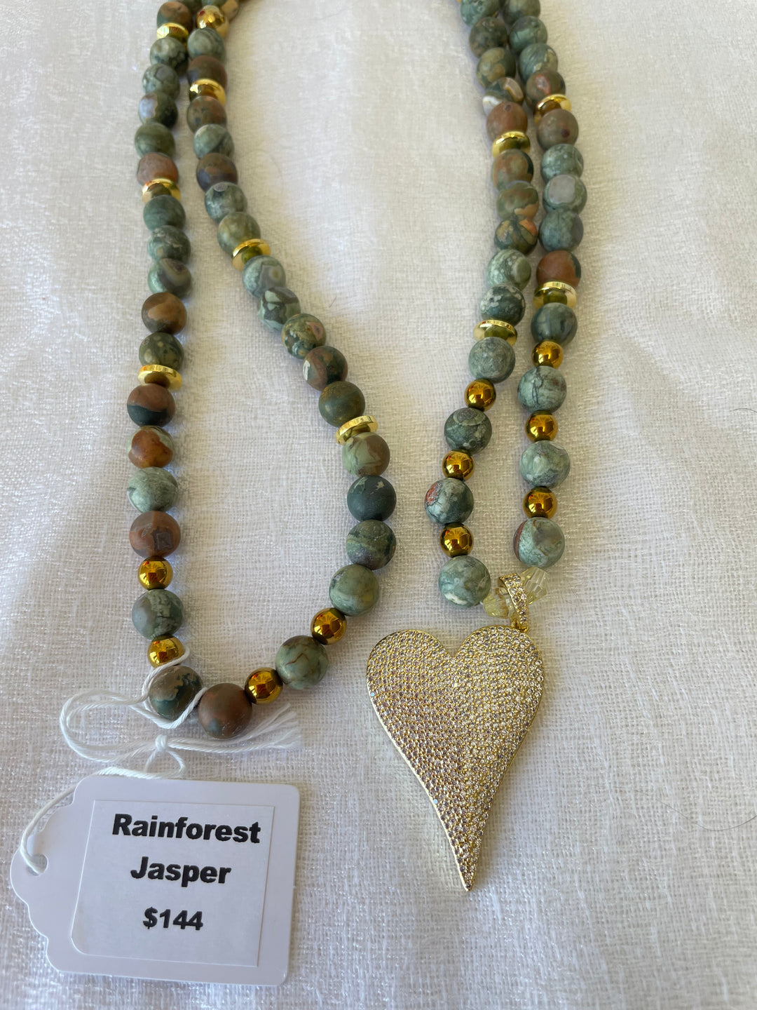 Rainforest Jasper Mala