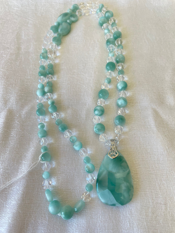 Green Moonstone Mala