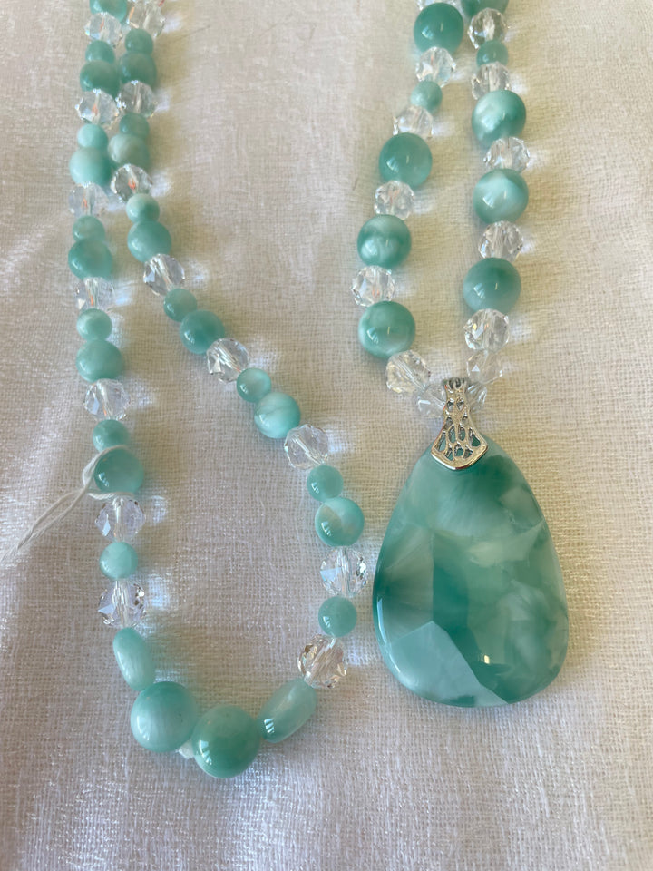 Green Moonstone Mala