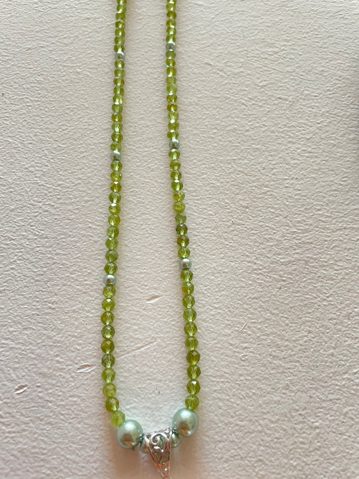 Faceted Peridot Necklace