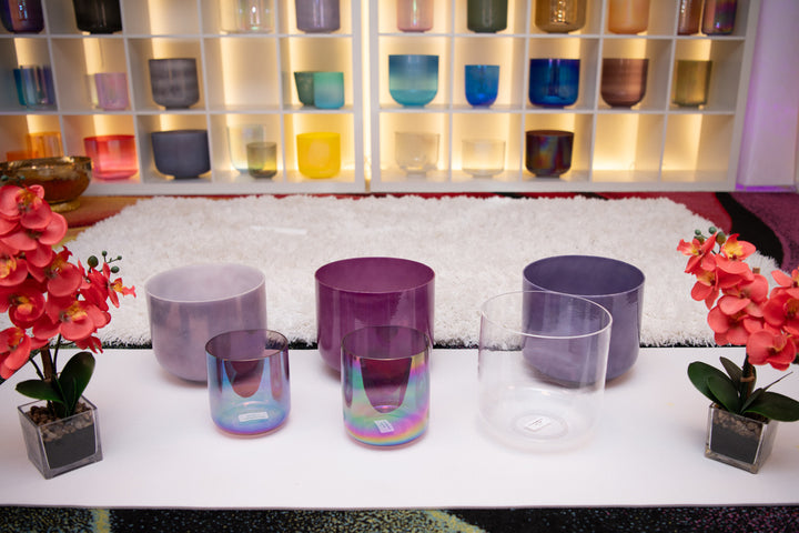 Iris: Rainbow Song Series, Crystal Singing Bowl Set from Bowls of Sound