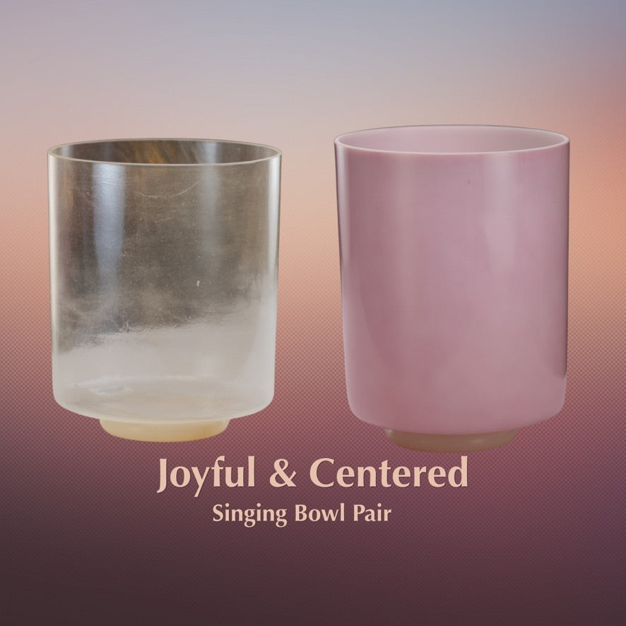 Joyful & Centered Singing Bowl Pair from Bowls of Sound