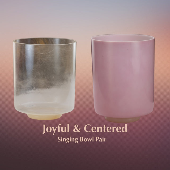 Joyful & Centered Singing Bowl Pair from Bowls of Sound