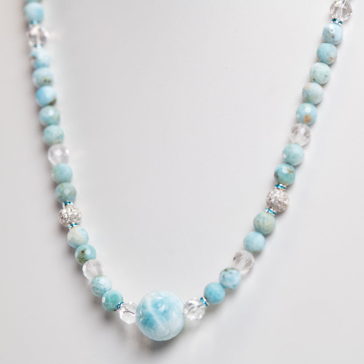 Larimar Close up, studio light