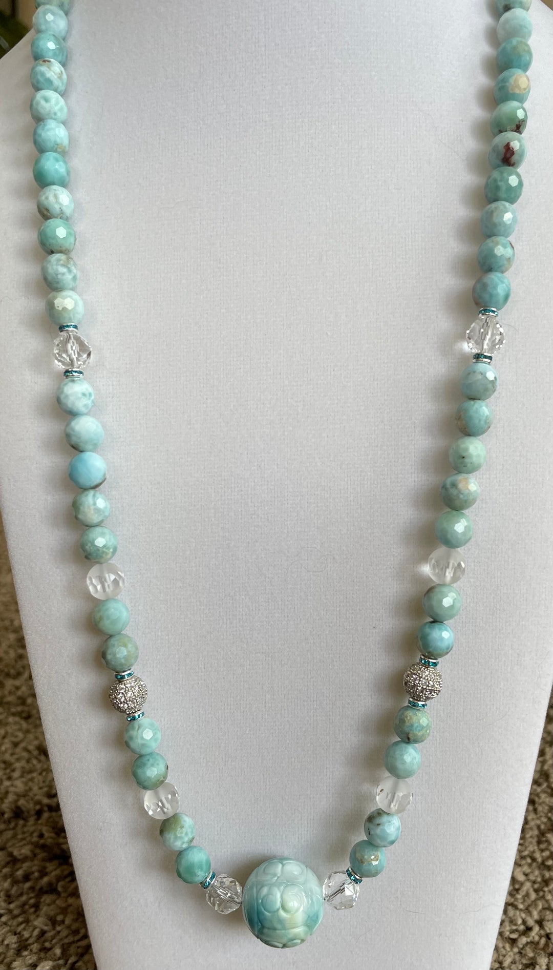 Larimar Necklace made by Tara Kaur