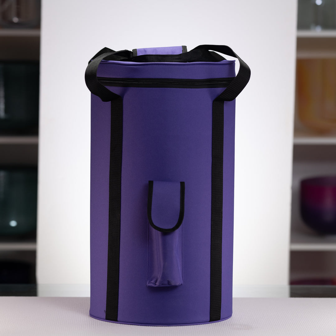 Two Layer Carrying case for Singing Bowls in Purple