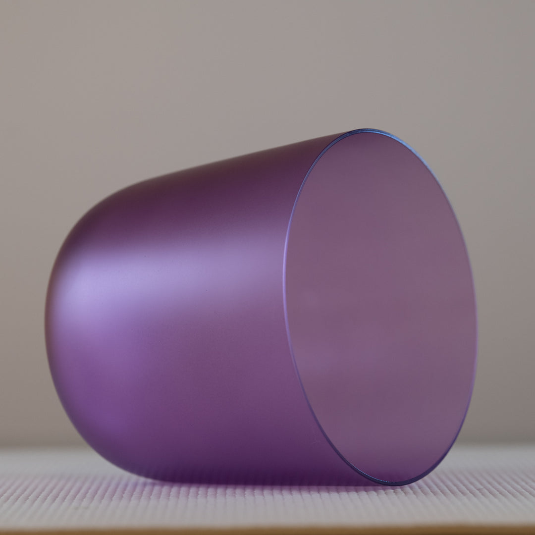 Purple crown chakra singing bowl