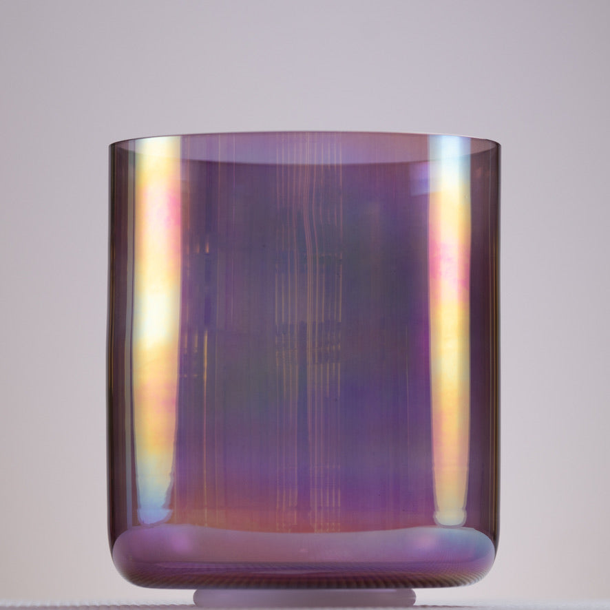 Purple crystal singing bowl in C note