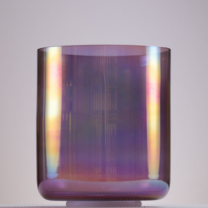 Purple crystal singing bowl in C note