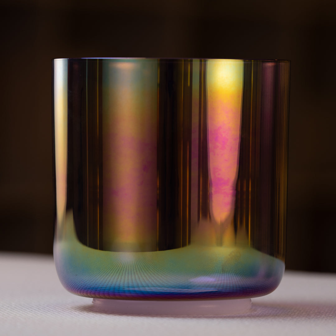 Purple singing bowl in C note