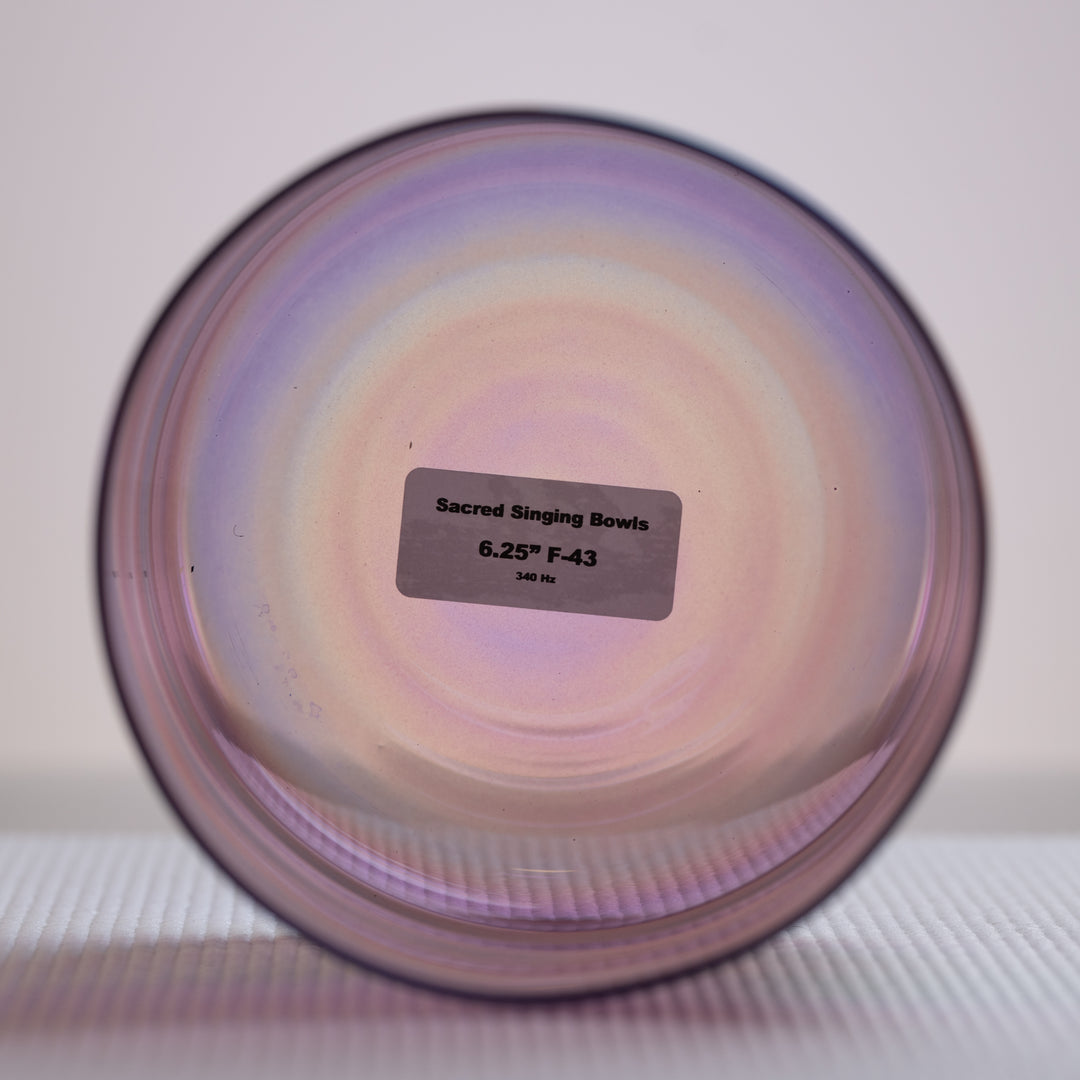 Purple singing bowl in F note