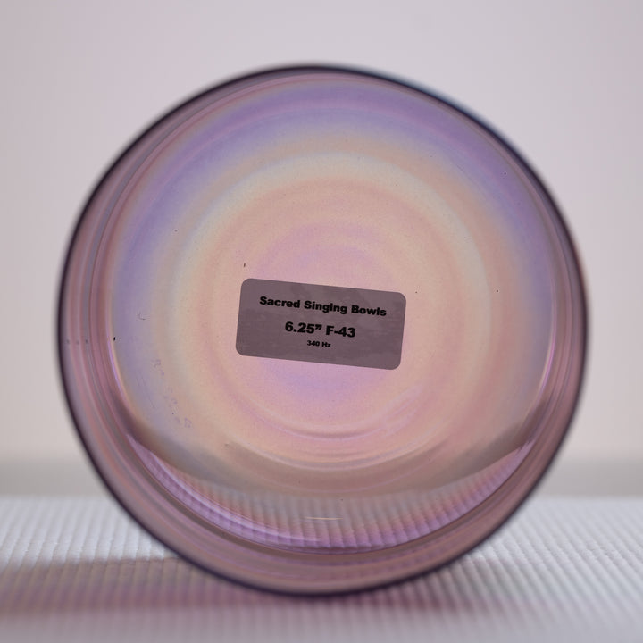 Purple singing bowl in F note