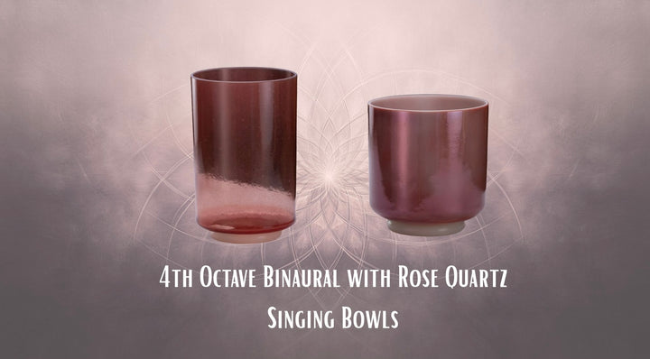 Rose Quartz Binaural Pair from Bowls of Sound