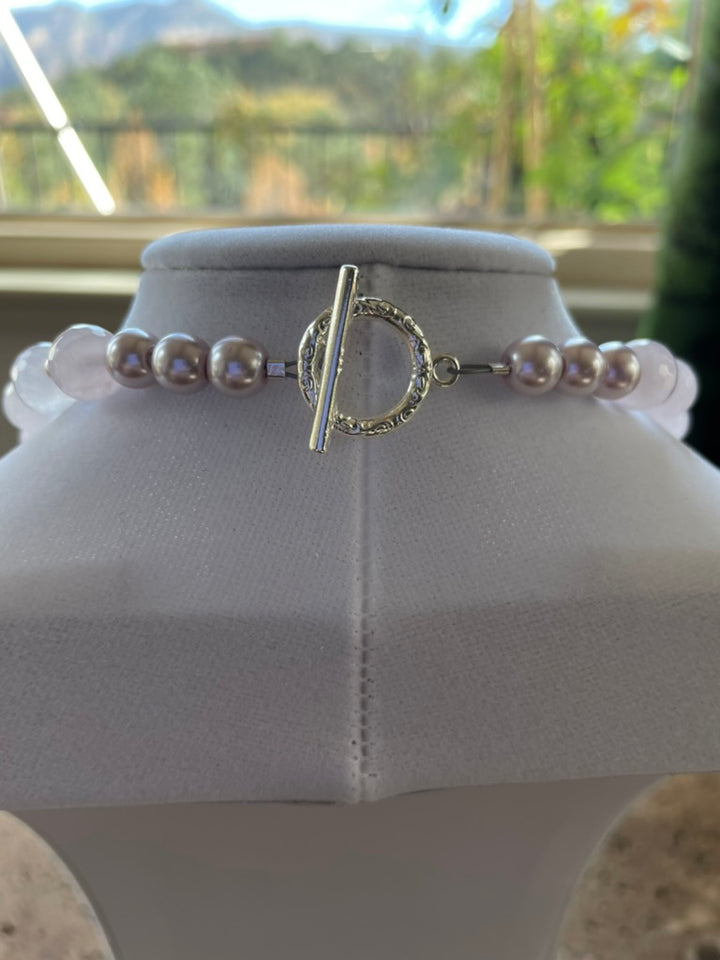 Necklace clasp close up