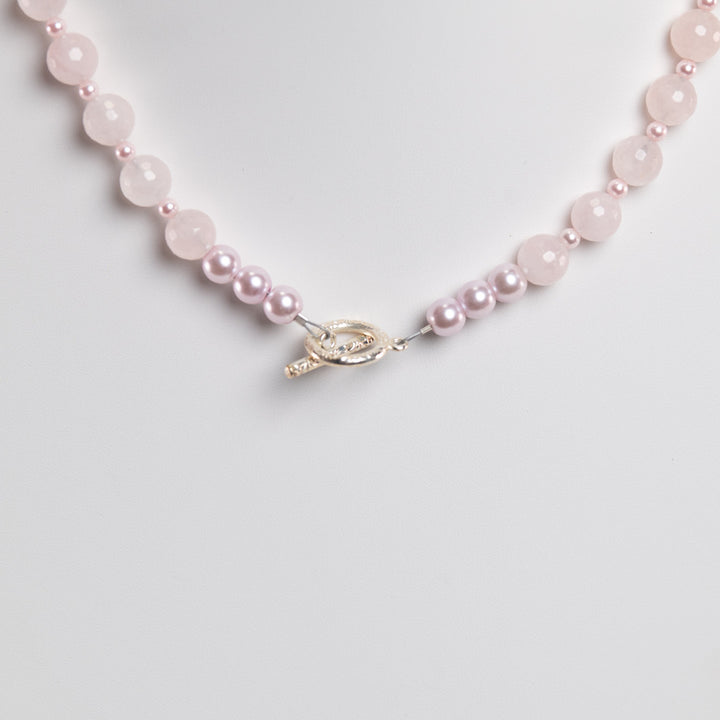Rose Quartz necklace clasp
