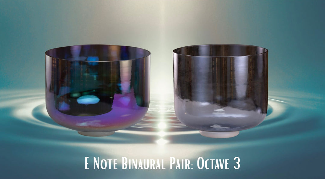 Sacred Rest: E Note Binaural Pair from Bowls of Sound