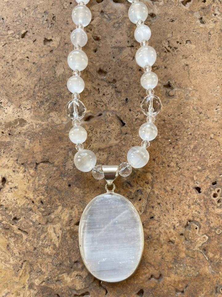 Selenite jewelry