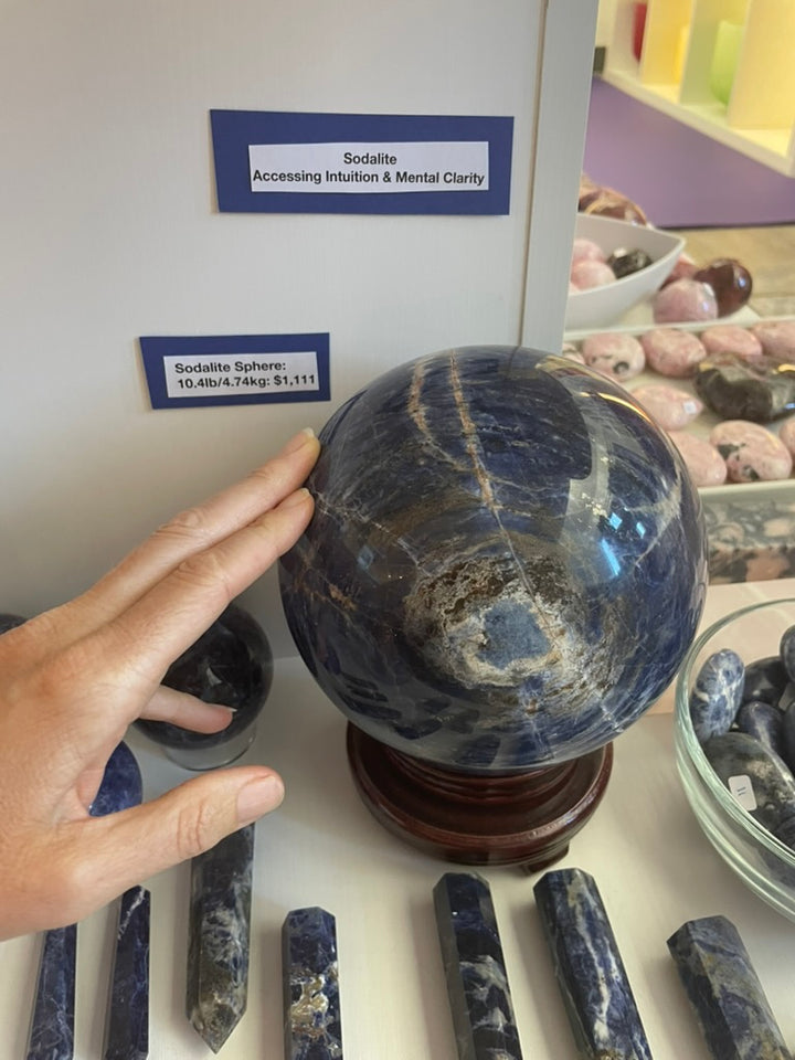 Sodalite Sphere from Sedona Crystal Temple