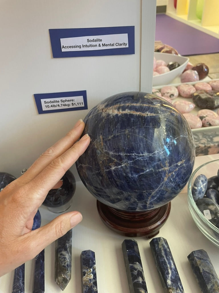 Crystal sphere for crystal healing