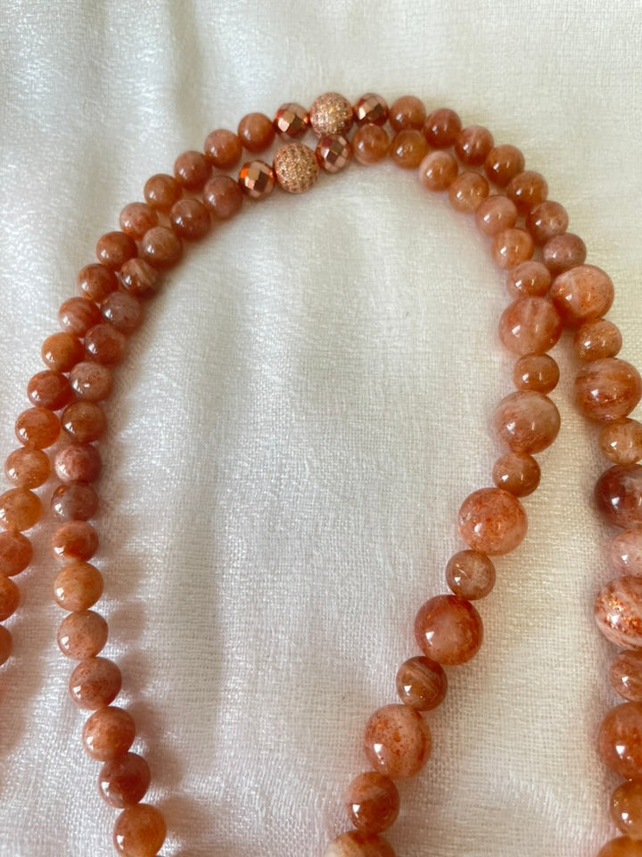 Sunstone Mala made by Tara Kaur
