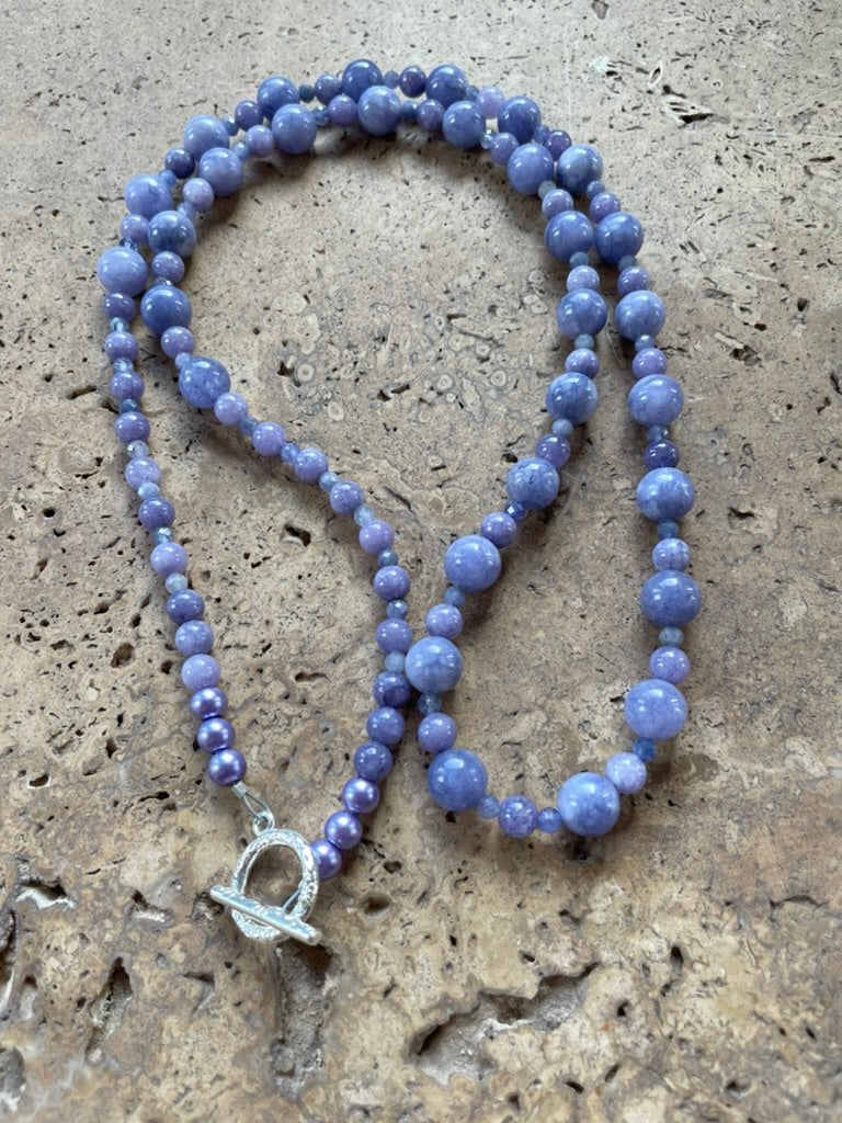 Tanzanite Necklace made by Tara Kaur