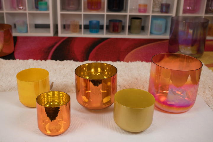 The Phoenix Crystal Singing Bowl Set from Bowls of Sound