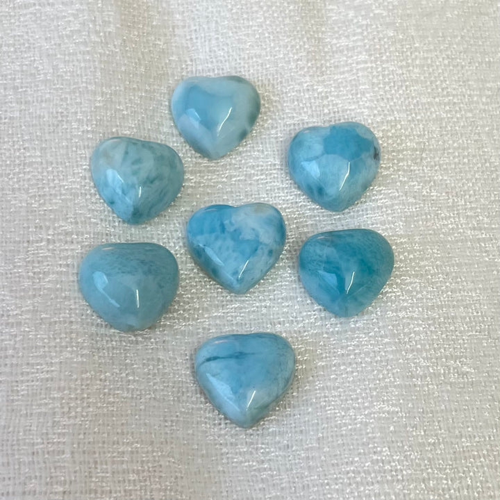 Tiny Larimar Hearts