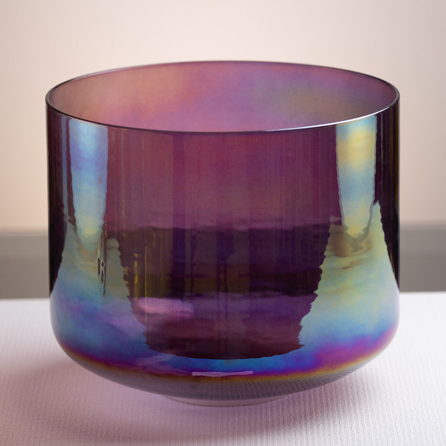 Purple crystal singing bowl