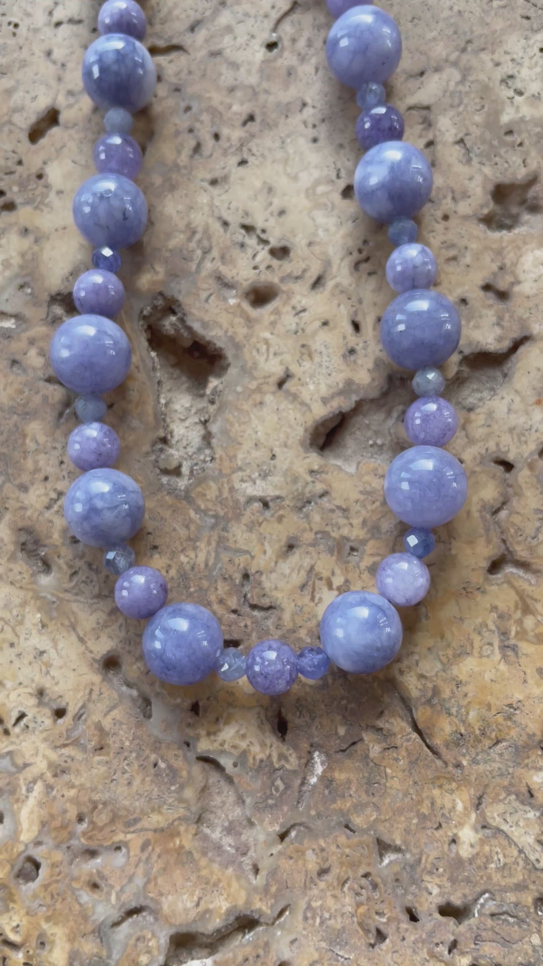 Tanzanite necklace made by Tara Kaur