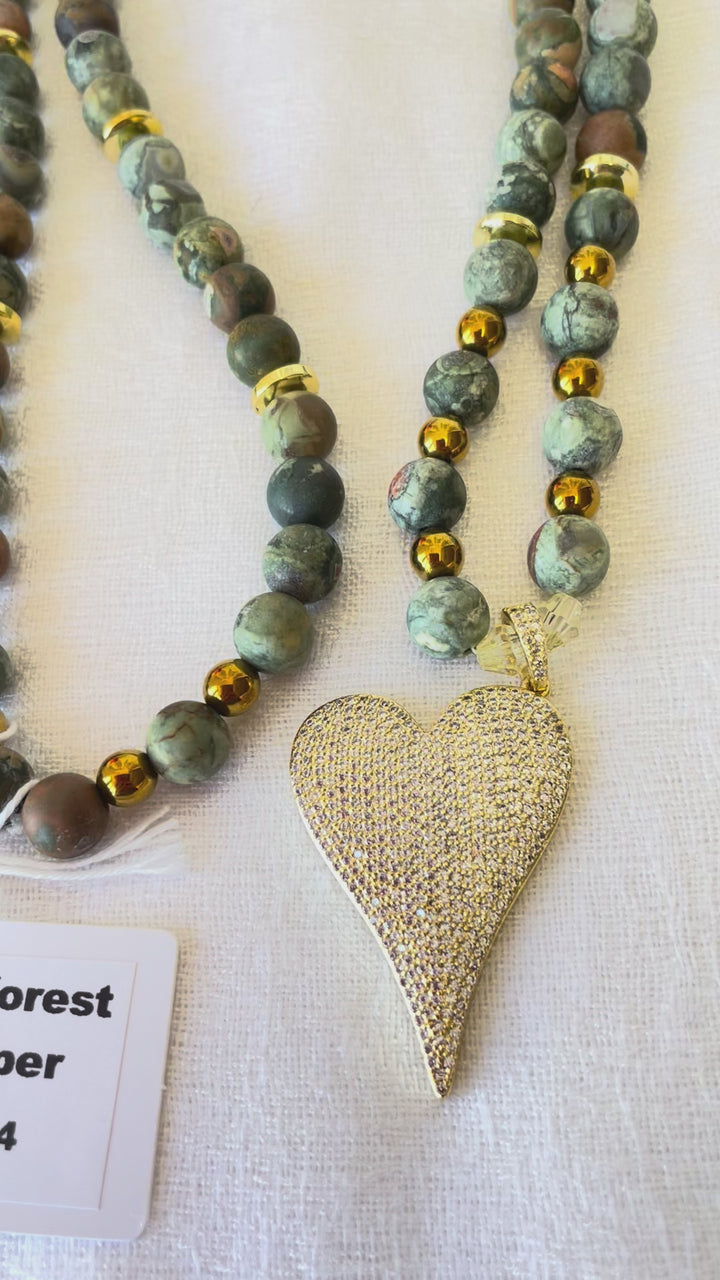 Rainforest Jasper Mala