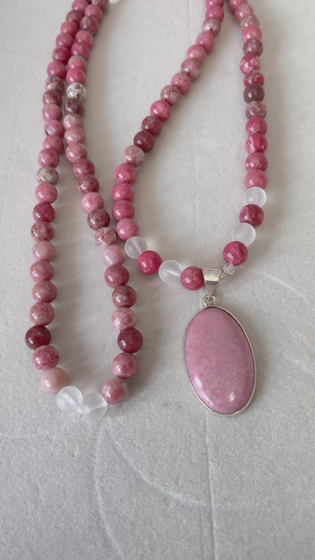 Thulite Mala
